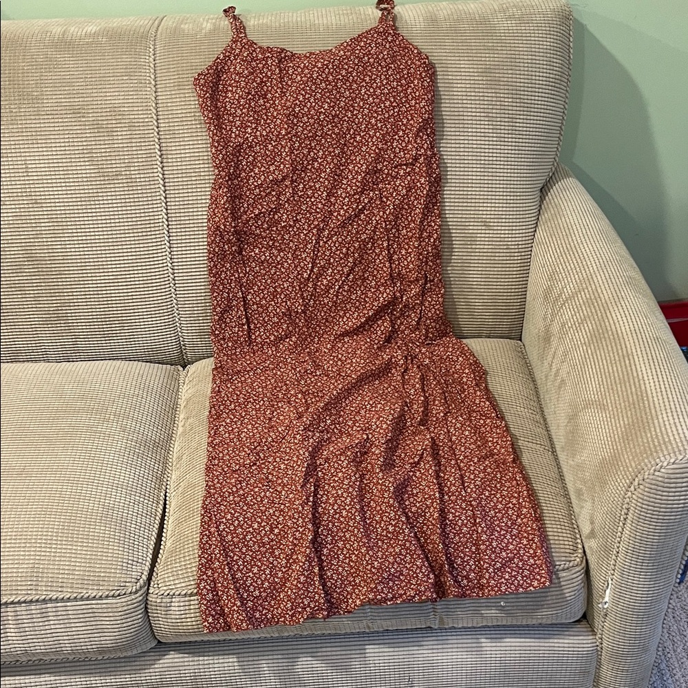 Brandy Melville Floral Red Dress